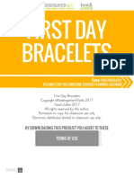 First Day of School Bracelets