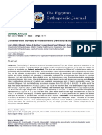 Calcaneal-Stop Procedure For Treatment of Pediatric Flexible Flatfoot