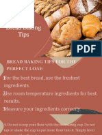 Bread Baking Tips