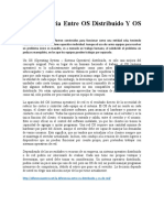 La Informacion de Diferencia Entre OS Distribuido Y OS de Red para Sistema Operativo