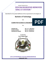 Green Screen Background Remover Using CV System