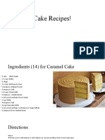 Cake Recipes!