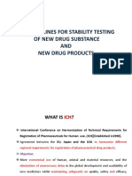 Ich Guidelines For Stability Testing of New Drug Substance and Drug Products