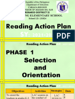 Masabong Elementary School: Reading Action Plan