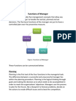 Functions, Roles and Skills of A Manager