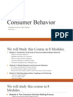 Consumer Behavior - Part 1