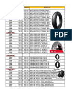 Tires Pricelist 2022