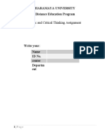 Logic Assigment Distance