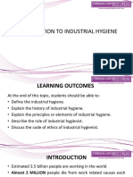 Lecture 1 Introduction To Industrial Hygiene