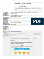 Detailed Lesson Plan in Science 8: Procedures