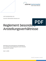 Reglement Besondere Anstellungsverhältnisse: LUKS Spitalbetriebe AG Luzerner Höhenklinik Montana AG