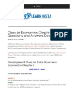 WWW Learninsta Com Extra Questions For Class 10 Social Science Economics Chapter