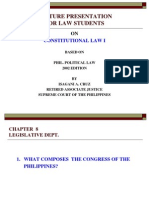 Consti 1-A Legislative Dept
