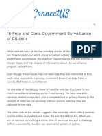 16 Pros and Cons Government Surveillance of CitizÔÇ