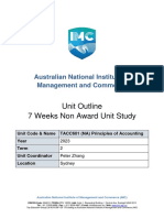 IMC TACC601 (NA) Unit Outline - T2 2023