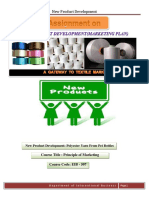 Self Study Project For Ref of New Product Development