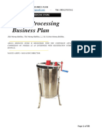 Amana Honey Processing Biz Plan