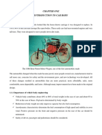 Chapter One Introduction To Car Body: 1.1.1 Importance of Vehicle Body Engineering