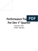 Performance Tasks