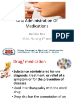 Administration of Oral Medication