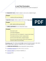 Kinds of Sentences and Their Punctuation: Coordinating Conjunction Conjunctive Adverb Semicolon