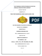 An Analysis of Marginal Costing Technique of Pipe Tech Hydraulic Manufacturing Company"