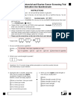 Prostate, Lung, Colorectal and Ovarian Cancer Screening Trial Medication Use Questionnaire