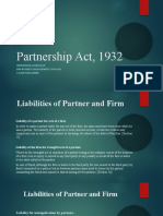 Partnership Act, 1932