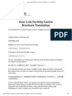 Ever Link Fertility Centre Brochure Translation - Lee Yoong Shin