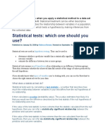 Statistical Treatment