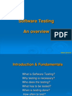 Software Testing An Overview: Srihari Techsoft