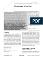 Implementation of Proteomics in Clinical Trials