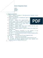 Jurisdiction of Supreme Court AND HIGH COURT