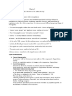 Chapter 2 Demographic Structure of Indian Society NOTES