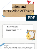 Union and Intersection of Events Module 12