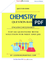 500 Most Important Chemistry Questions Bank For NEET and JEEEnglish