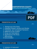 Presentation Marine Transportation Equity Challenges and Approaches in Northern Samar