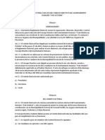 Reglamento de Electoral para Elegir Consejo Directivo Del Asentamiento Humano