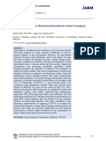 Factors Influencing The Behavioural Intention For Smart Farming in Sarawak