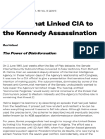 Lie That Linked CIA