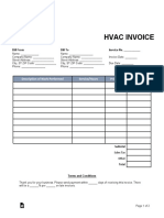 Hvac Invoice Template