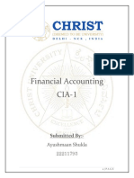 CIA-1 Financial Accounting