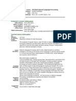 UT Dallas Syllabus For cs6320.001.11f Taught by Sanda Harabagiu (Sanda)