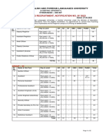 EFLU Nonteaching Notification III of 2023