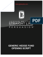 3 Generic Hedge Fund Opening Script