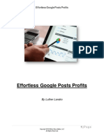 Ebook Effortless Google Posts Profits