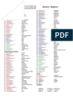 German Vocabulary