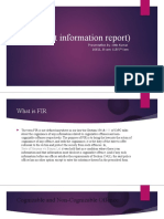 FIR (First Information Report)