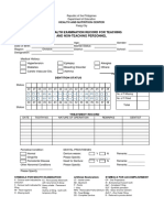 Oral Health Examination Record