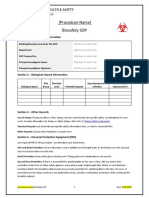 Biosafety SOP